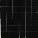 Nero Marquina Black Marble Square Mosaic Tile 2 x 2 Polished